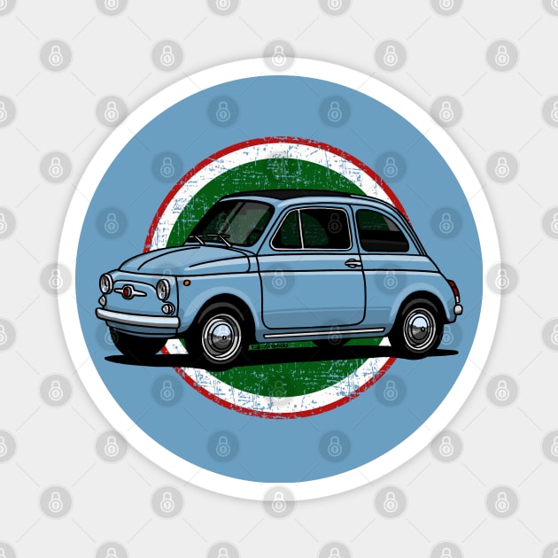 The amazingly cute classic small italian car Magnet by jaagdesign